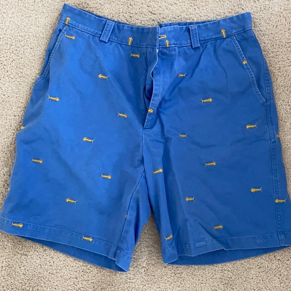 Cotton fish motif shorts - Picture 1 of 4